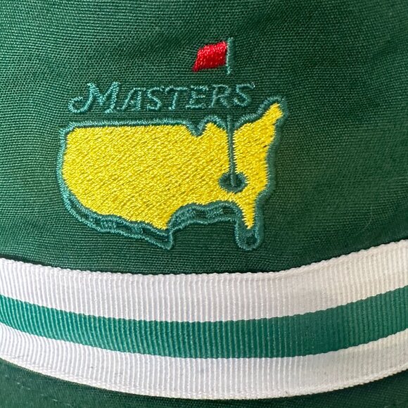 American Needle “Masters Green”& White Masters Bucket Hat / Cap - Picture 2 of 5